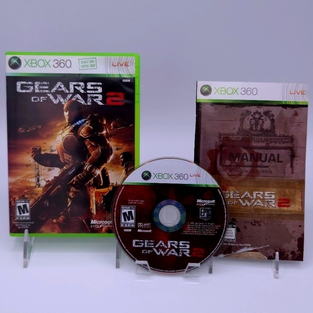 Gears of War 2 - Xbox 360 - Authentic CIB w/ Manual - Microsoft - Tested